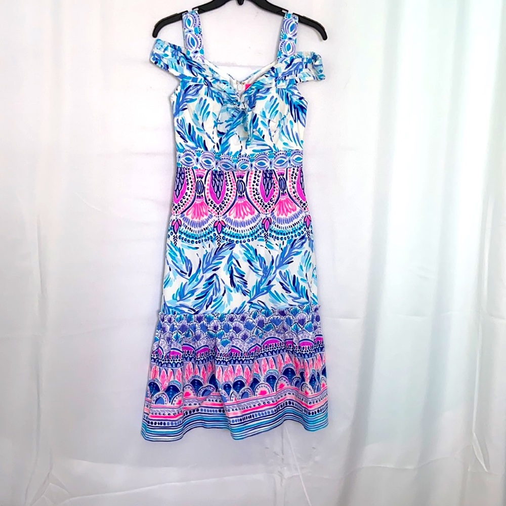 Lilly Pulitzer Blue Iva Midi Dress